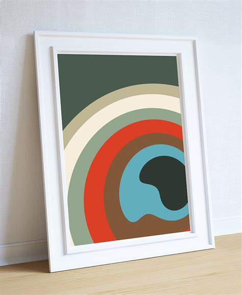 Mid Century Modern Print Abstract Art Print Poster Giclee On Etsy