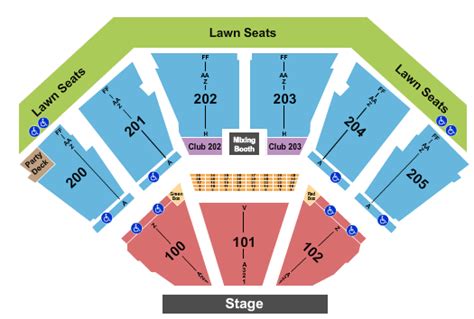 Gexa Energy Pavilion Seating Chart With Seat Numbers Elcho Table