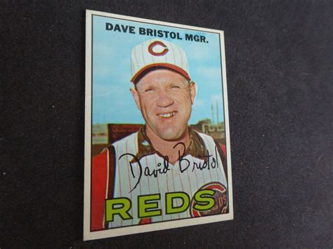 1967 Topps Baseball 21 Dave Bristol Mgr Cincinnati Reds Ebay