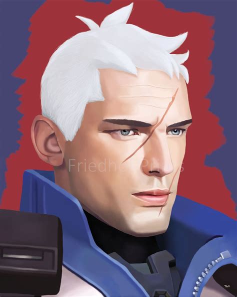 Soldier 76 Overwatch Heavy Card Stock Digital Painting Etsy