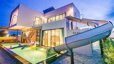 Stunning Thai Party Villa Boasts 2 Storey Water Slide Viraltab