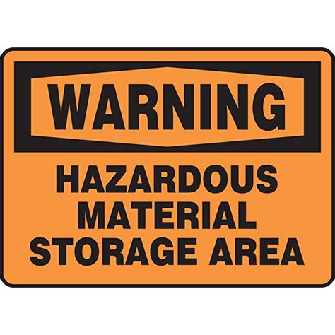 Buy Accuform Mchl Vs Adhesive Legend Warning Hazardous Material