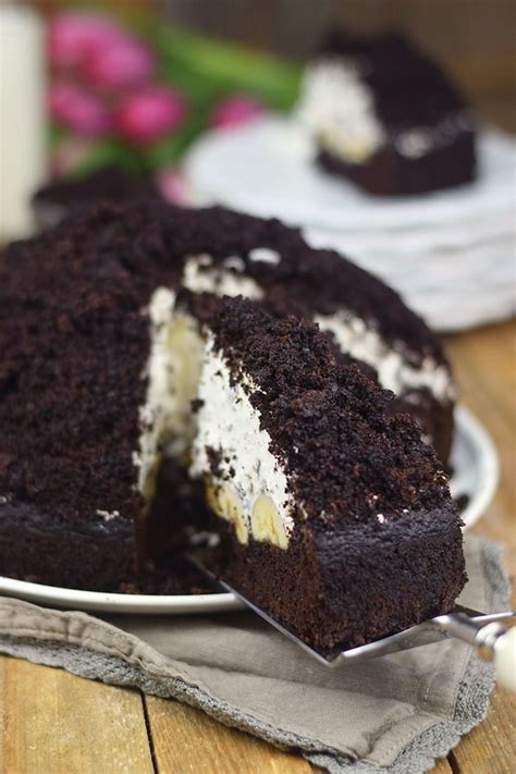 Jetzt ausprobieren mit ♥ chefkoch.de ♥. Maulwurfkuchen - Schokoladenkuchen mit Bananen und Sahne ...