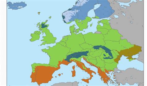 Vegetation Map Of Europe Biomes Of Europe 2415 X 3174 Europe Biomes