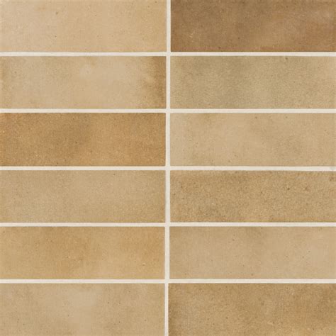 Celine 2" x 6" Matte Porcelain Floor & Wall Tile in Cotto | Bedrosians