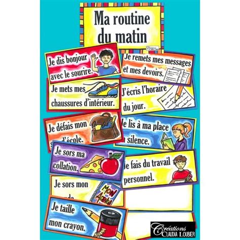 Routines Du Matin 10 Routines French Teaching Resources Teaching