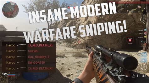 Modern Warfare Insane Sniping Mw Sniper Highlights Youtube