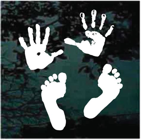 Hands And Feet Car Decals And Window Stickers Decal Junky