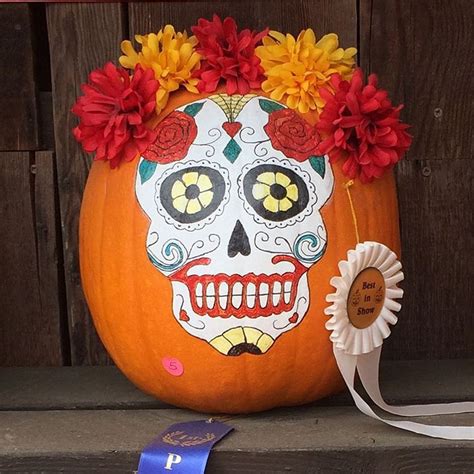 Day Of The Dead Pumpkin Decorating Ideas Leadersrooms