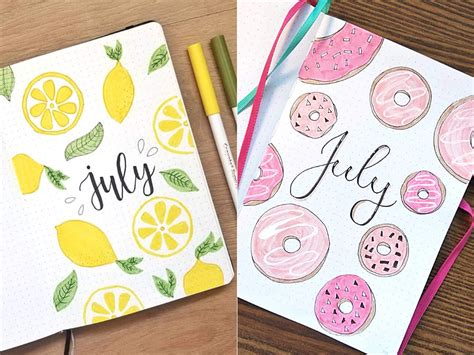 20 Amazing July Bullet Journal Cover Ideas We Are Drooling Over The