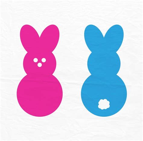 Easter Peep with Bunny Ears SVG Cut Files for Candy Gifts