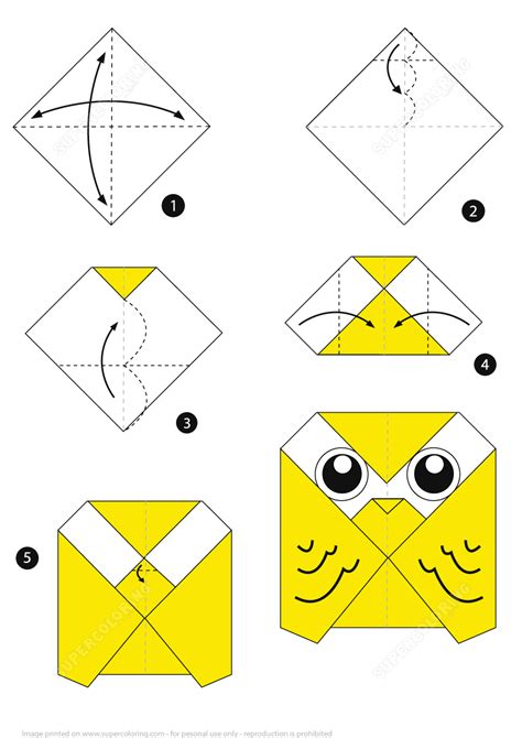 Origami Jak Zrobić Oryginalną Sowę Krok Po Kroku Zabawki Z Papieru Do