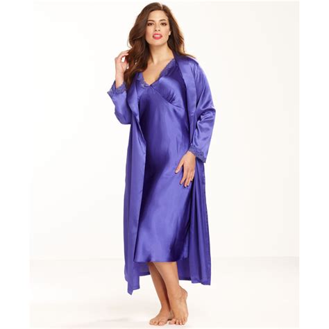 Lyst Jones New York Plus Size Essentials Bliss Robe In Purple