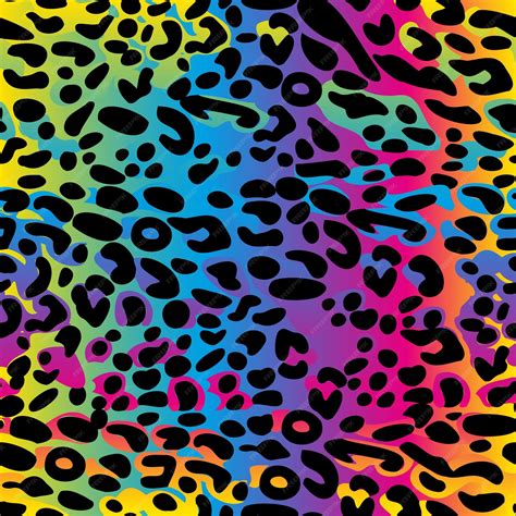 Colorful Leopard Print Wallpaper Hd