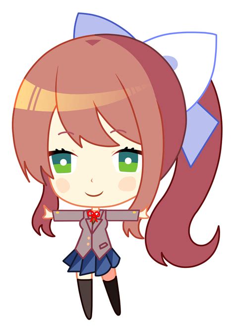 T Pose Monika But This Time With Her Chibi Because I Have A Strange