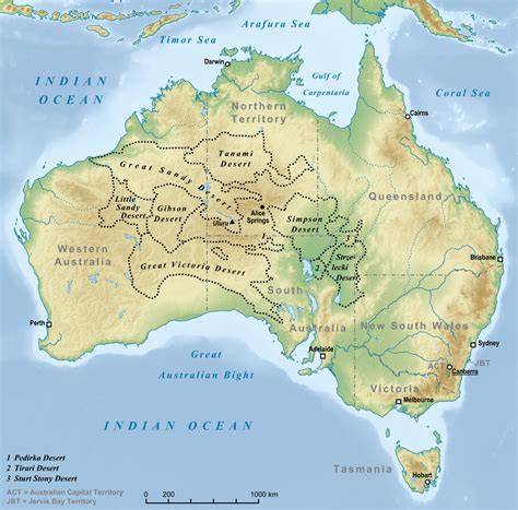 Great Sandy Desert Australia Map