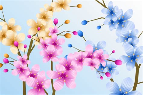 Photo Frame — Blue Blossoming — Картинки и Рисунки