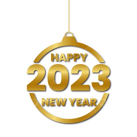 Happy New Year 2023 Golden Text 2023 Happy New Year New Year 2023
