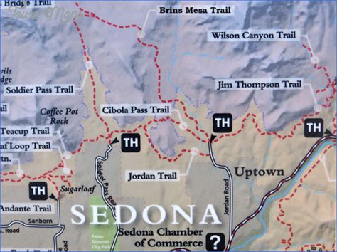 Sedona Hiking Trails Map