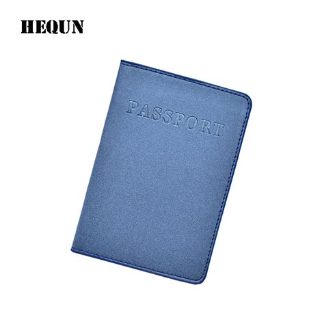 Hequn Fashion Pearl Passport Wallet Unisex Solid Leather Passsport