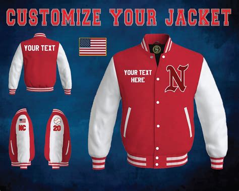 Customize Varsity Jacket Letterman Baseball Bomber Style Wool Etsy