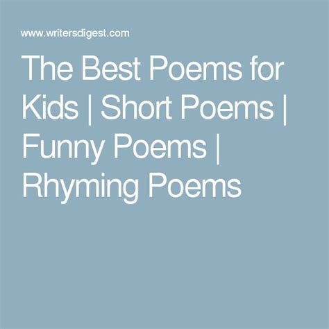 Short Funny Rhyming Poems Pictures To Pin On Pinterest Pinsdaddy