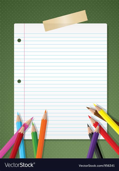 Stationery Background Royalty Free Vector Image