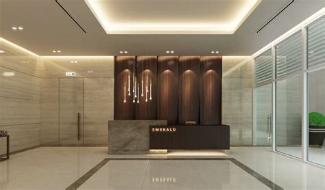 Contemporary Interior Design For Entrance Lobby On Behance