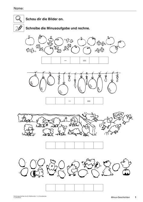 Vater und sohn (die gute gelegenheit). Grundschule Unterrichtsmaterial Mathematik Inklusion Grundrechenarten