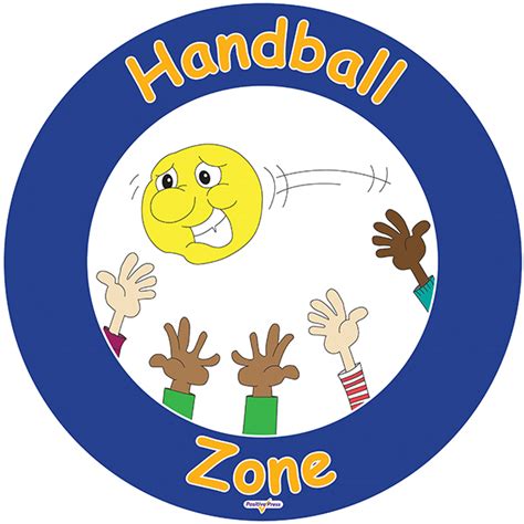 Jenny Mosleys Playground Zone Signs Handball Zone Jenny Mosley