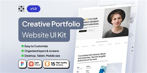 Freelancer Creative Portfolio Website UI Kit | Figma