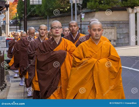 Japanese Monks In Mt Koya Wakayama Japan Editorial Stock Photo