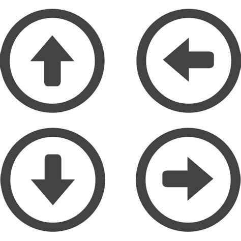 Vector Illustration Of Selection Of Arrows In Circle Order Free Svg