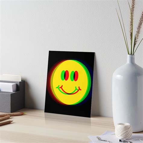 Psychedelic Smiley Happy Face Art Board Print For Sale By Funful