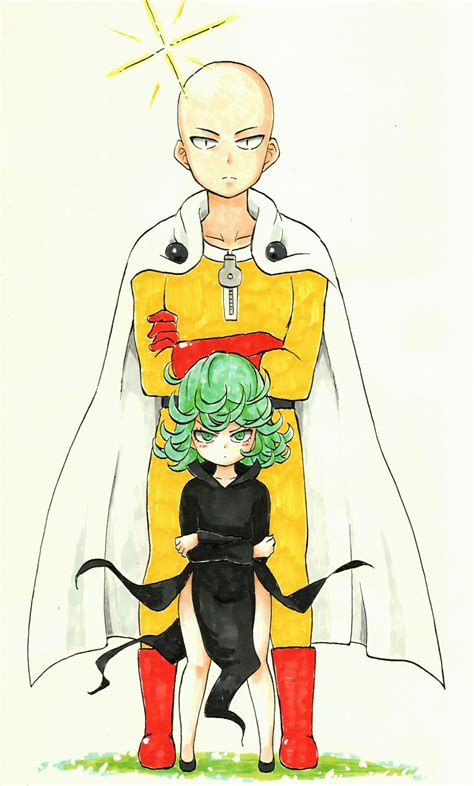 Tatsumaki And Saitama One Punch Man Drawn By Mehonobu G Danbooru