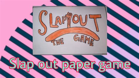 🔴new Paper Game Slap Out Paper Game Paper Games Paper Craft