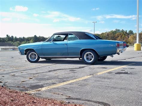 Finished in show quality marina blue base/clear that has been polished to a mirror reflection. Marina Blue 1967 Chevrolet Chevelle 427ci. Super Sport ...