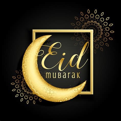 Beautiful Eid Moon For Islamic Season Background Download Free Vector