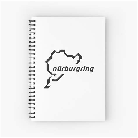 Nurburgring Logo Spiral Notebook By Dawa Bu Redbubble