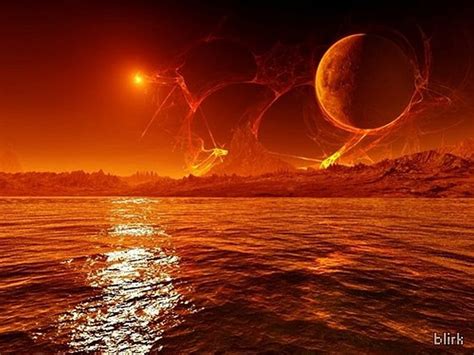 Sea On Mars Red Sea Planet Red Sky Hd Wallpaper Peakpx