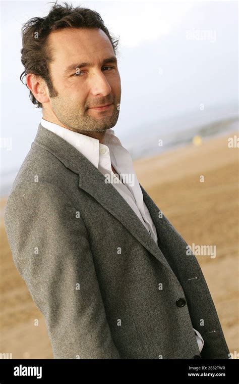 French Actor Gilles Lellouche Poses For Photographers On The Beach During The Th Cabourg
