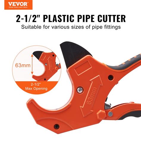 Vevor Pvc Pipe Cutter 0 2 12 Od Ratcheting Pvc Pipe Cutter Heavy