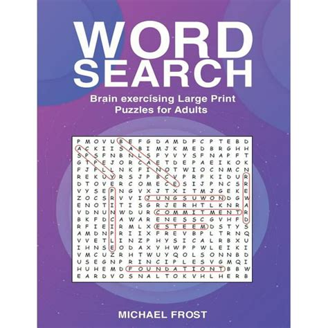 Word Search Brain Exercising Large Print Puzzles For Adults