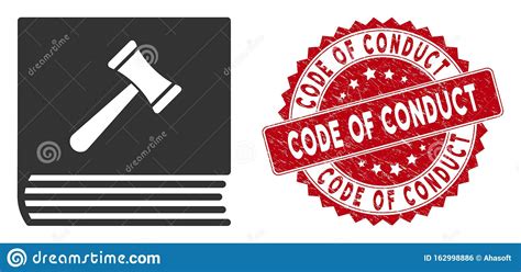 Practice conducting in front of a fulllength mirror. Code Of Conduct Icon With Textured Code Of Conduct Stamp ...