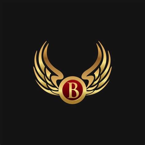 You can download in.ai,.eps,.cdr,.svg,.png formats. Luxury Letter B Emblem Wings logo design concept template ...