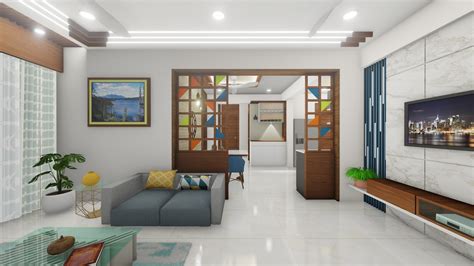 3 Bhk Apartment Interior On Behance