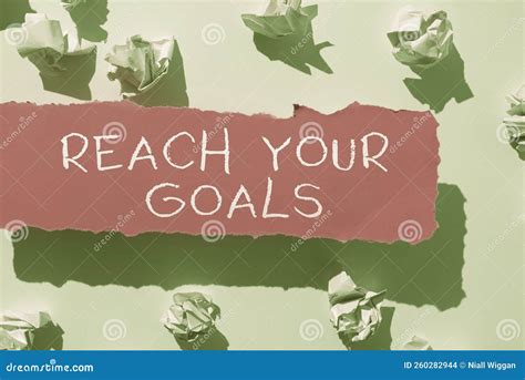 Text Caption Presenting Reach Your Goals. Word for Business and Success