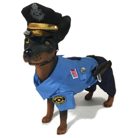 Puppe Love Policeman Dog Costume Baxterboo