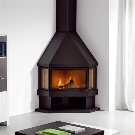 Concept 20 Of Corner Wood Burning Fireplace Designs