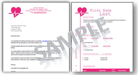 nursing resume templates    job guide  nurses
